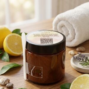 Hand Crafted 4 oz Lemon Hand/Feet Body Scrub NWT